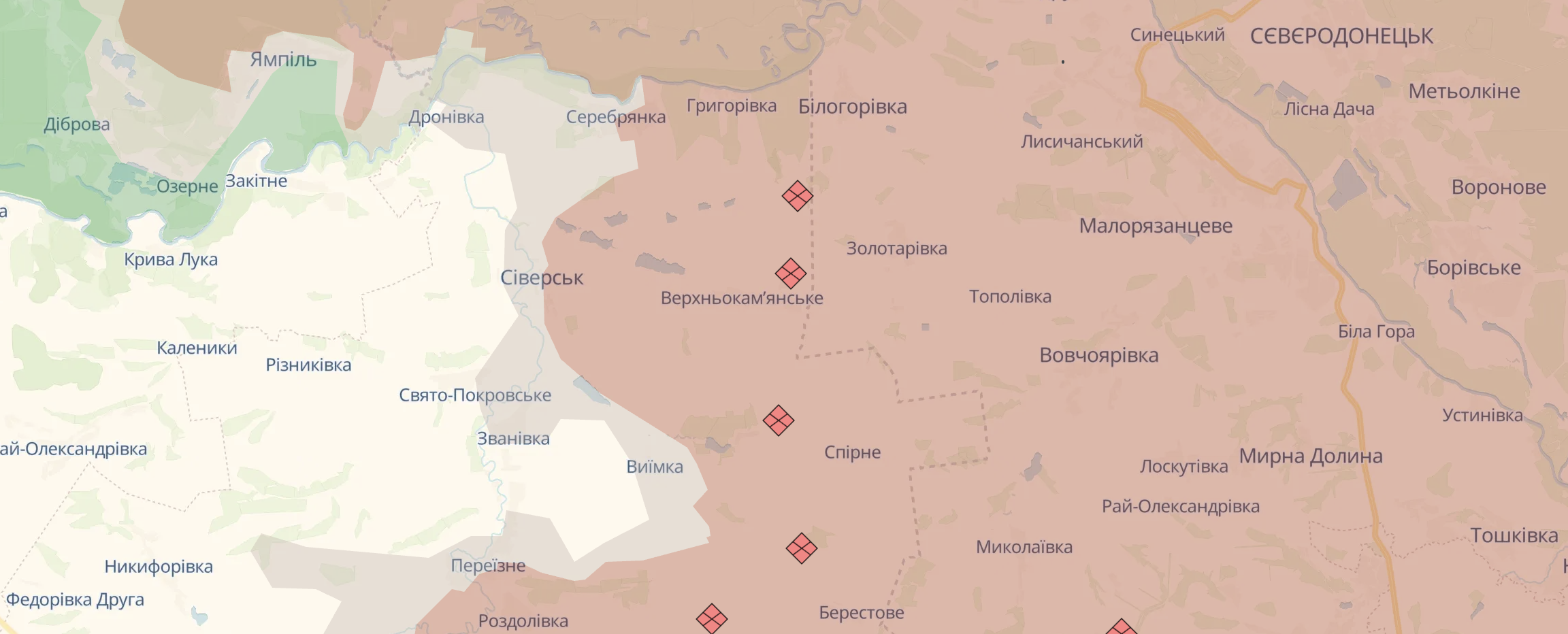 Ориентировочная карта боевых действий на 10 декабря в 23:35 Ориентировочная карта боевых действий на 10 декабря в 23:35